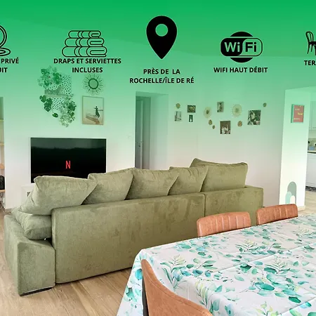 Le Cocon Kaya T3 Wifi Hd, A 10 Min De La Rochelle * Puilboreau