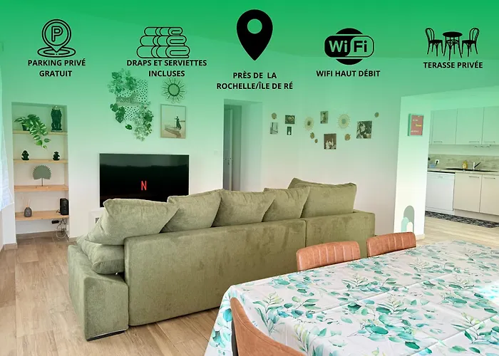 Le Cocon Kaya T3 Wifi Hd, A 10 Min De La Rochelle * Puilboreau